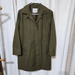 Everlane Dark Olive Trench Coat